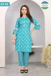 Sindhuja By Chansi Trendz Cotton Blend Kurti With Bottom Online Wholesale